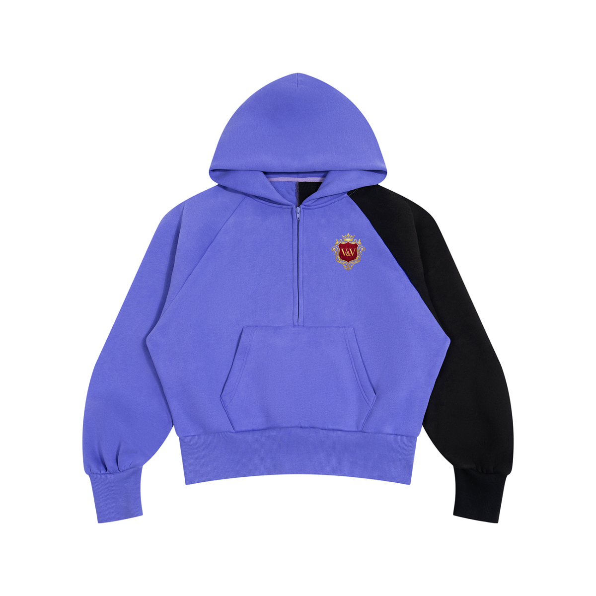 Verse&Vogue | Unisex Color-Block Fleece Hoodie