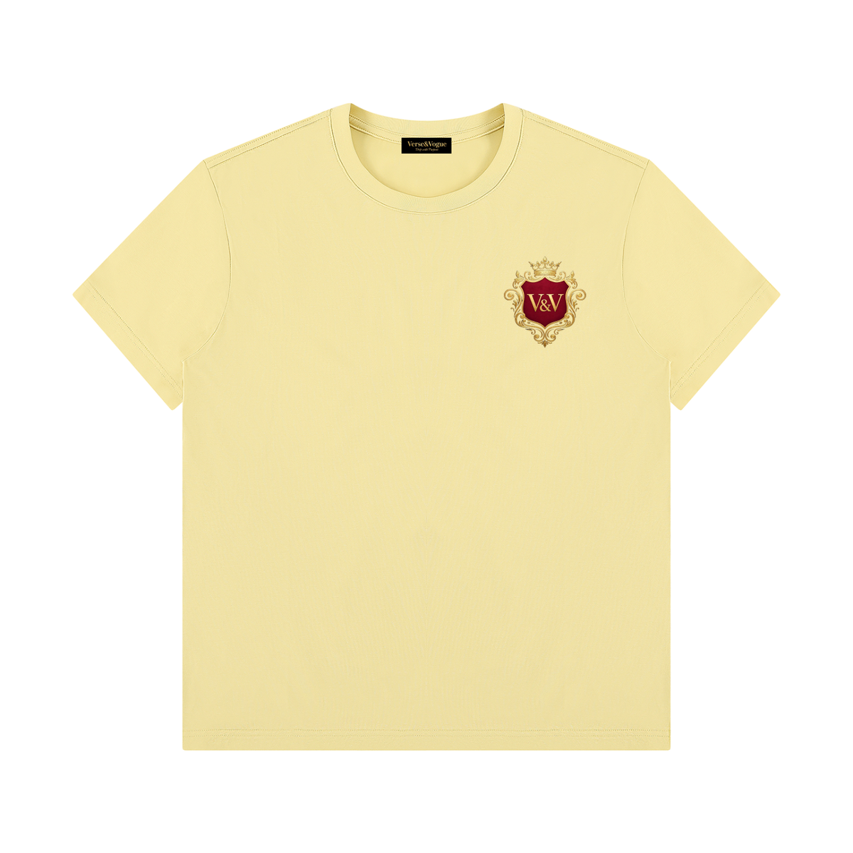 Verse&Vogue | Unisex Regular Fit Crewneck T-Shirt