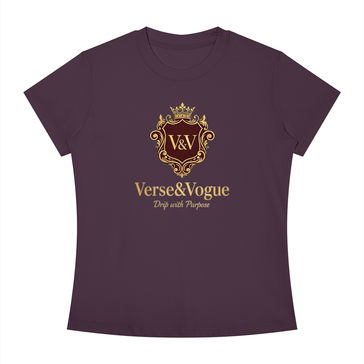 Verse&Vogue | Women's Slim Fit Crewneck T-Shirt