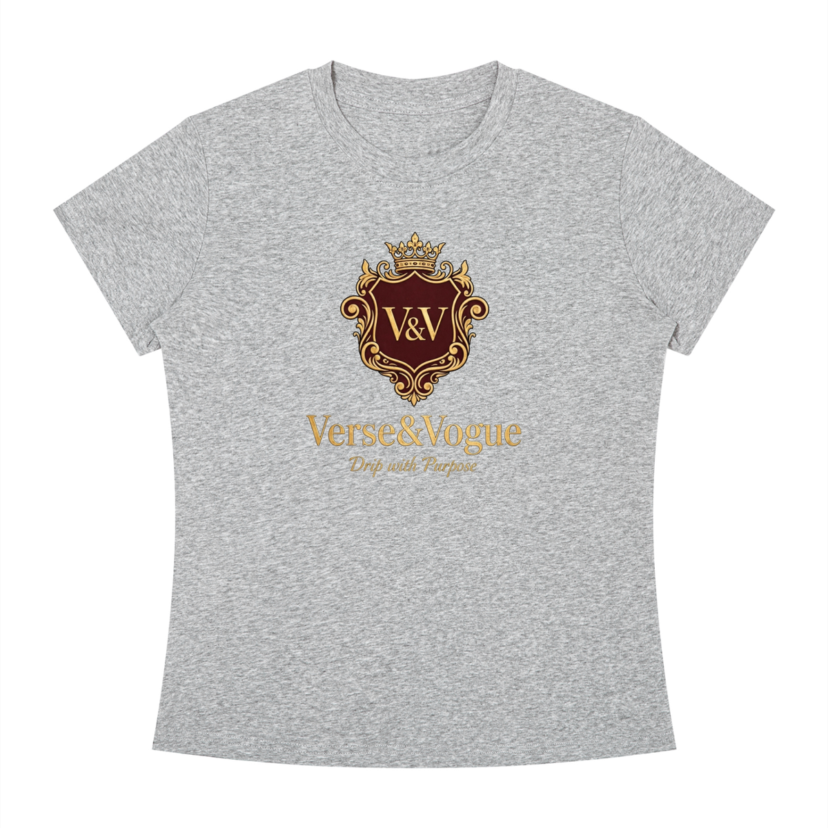Verse&Vogue | Women's Slim Fit Crewneck T-Shirt