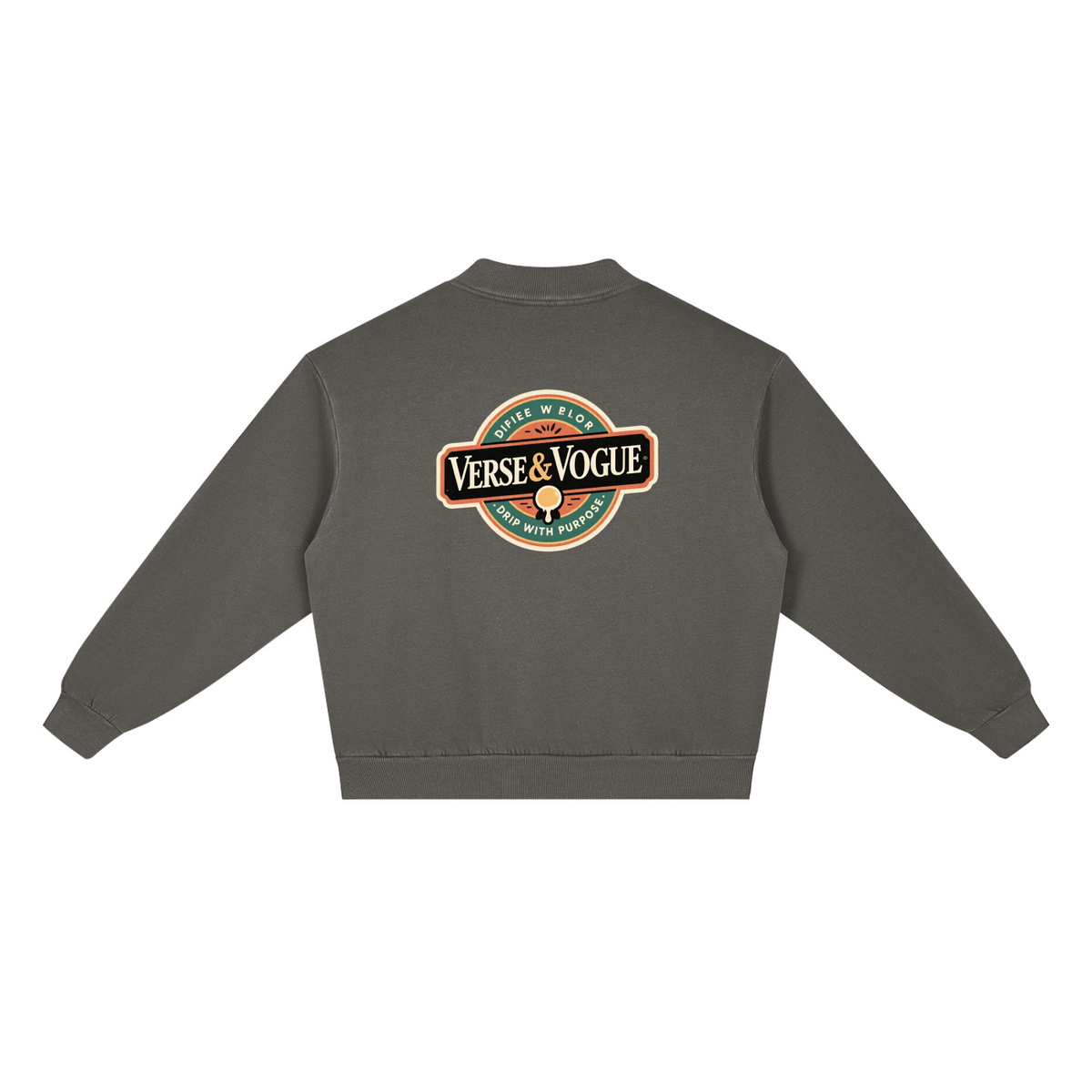 Verse&Vogue | Unisex Vintage Wash Fleece Quarter Zip Sweatshirt