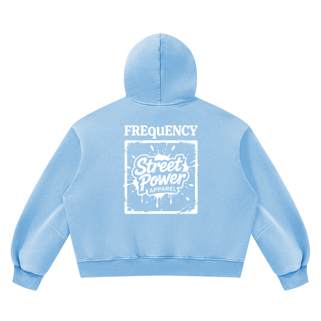 Verse&Vogue | Unisex Vintage Wash Boxy Fleece Hoodie