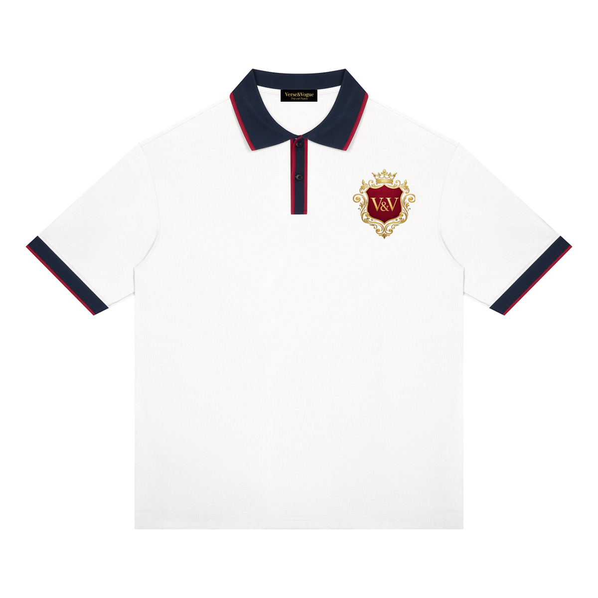 Verse&Vogue | Unisex Color Block Polo Shirt
