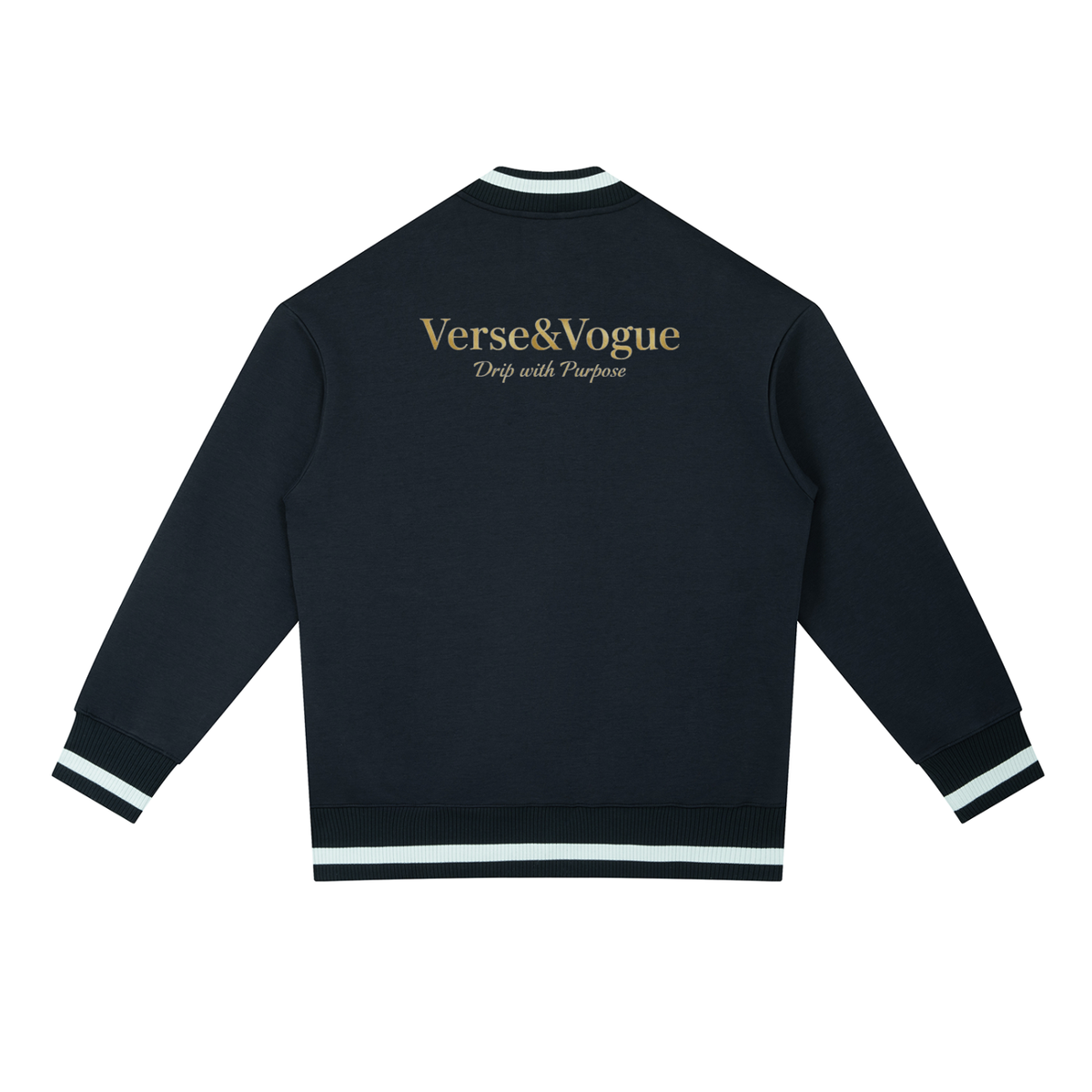Verse&Vogue | Contrast Piping Zip Bomber Jacket