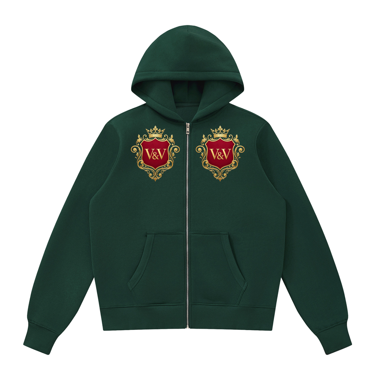 Verse&Vogue | Unisex Fleece Full Zip Hoodie