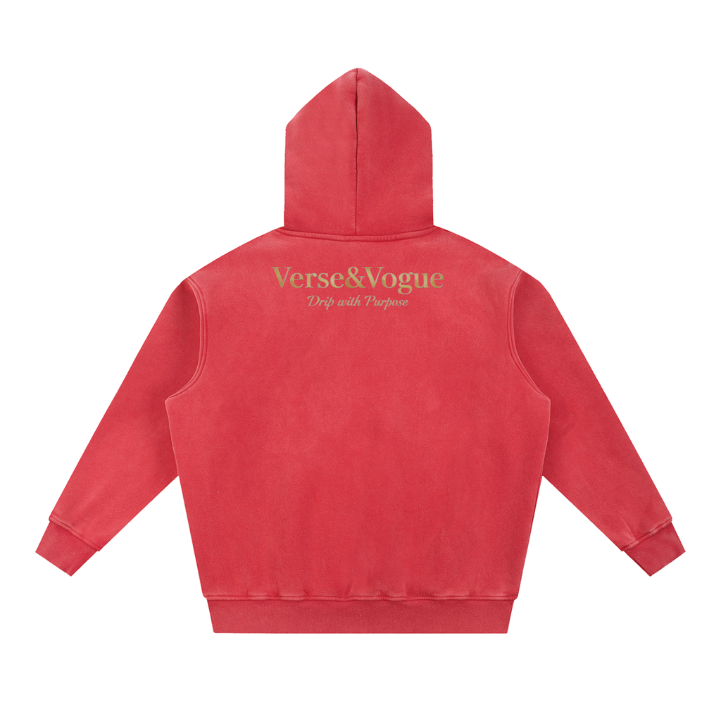 Verse&Vogue | Snow Wash Fleece Oversize Hoodie