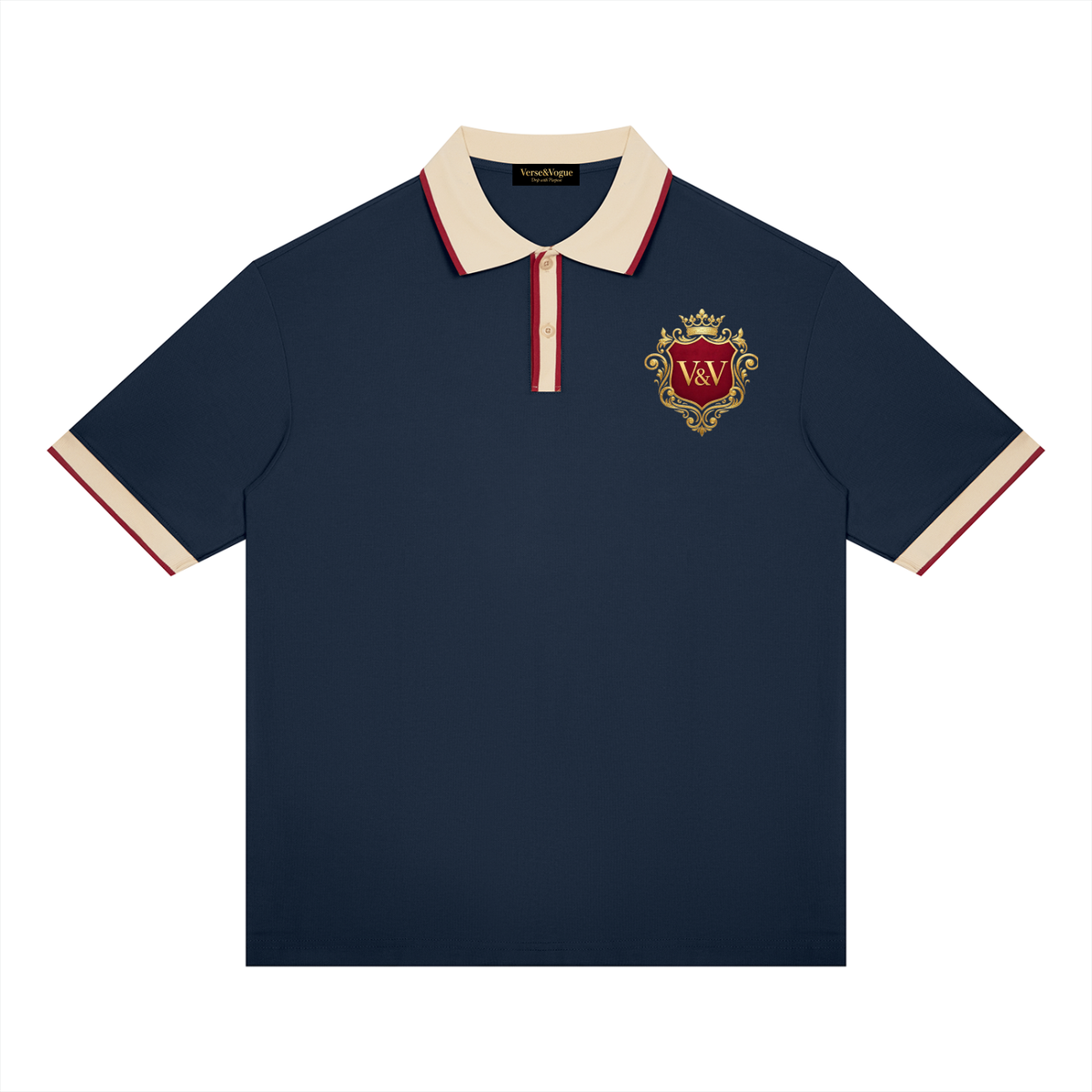 Verse&Vogue | Unisex Color Block Polo Shirt