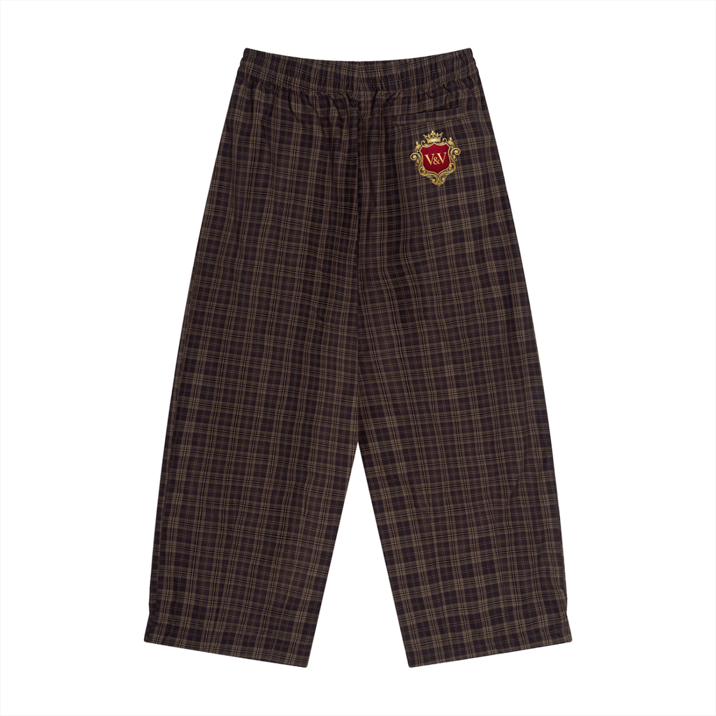 Verse&Vogue | Unisex Plaid Wide Leg Pants