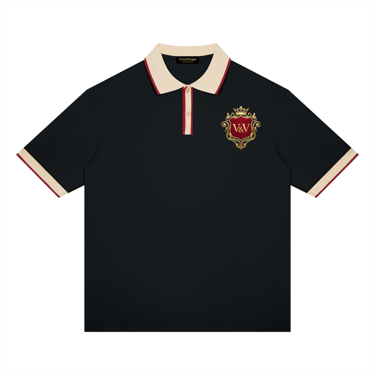 Verse&Vogue | Unisex Color Block Polo Shirt