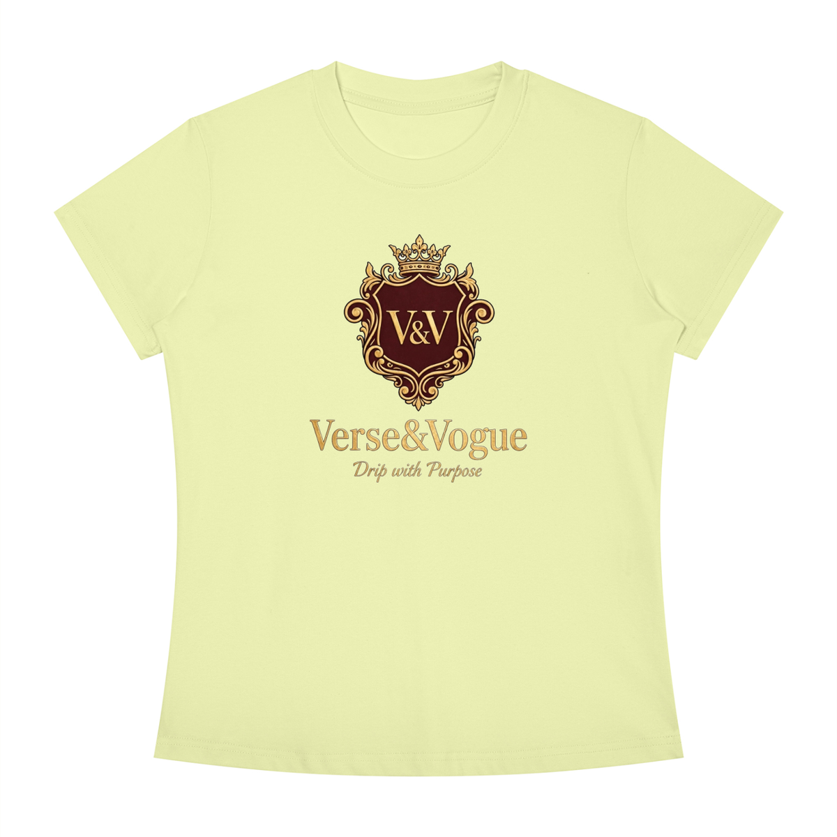 Verse&Vogue | Women's Slim Fit Crewneck T-Shirt