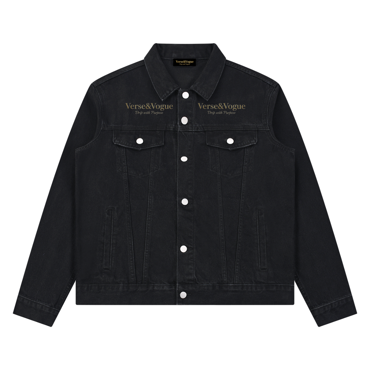 Verse&Vogue | Unisex Vintage Wash Denim Jacket