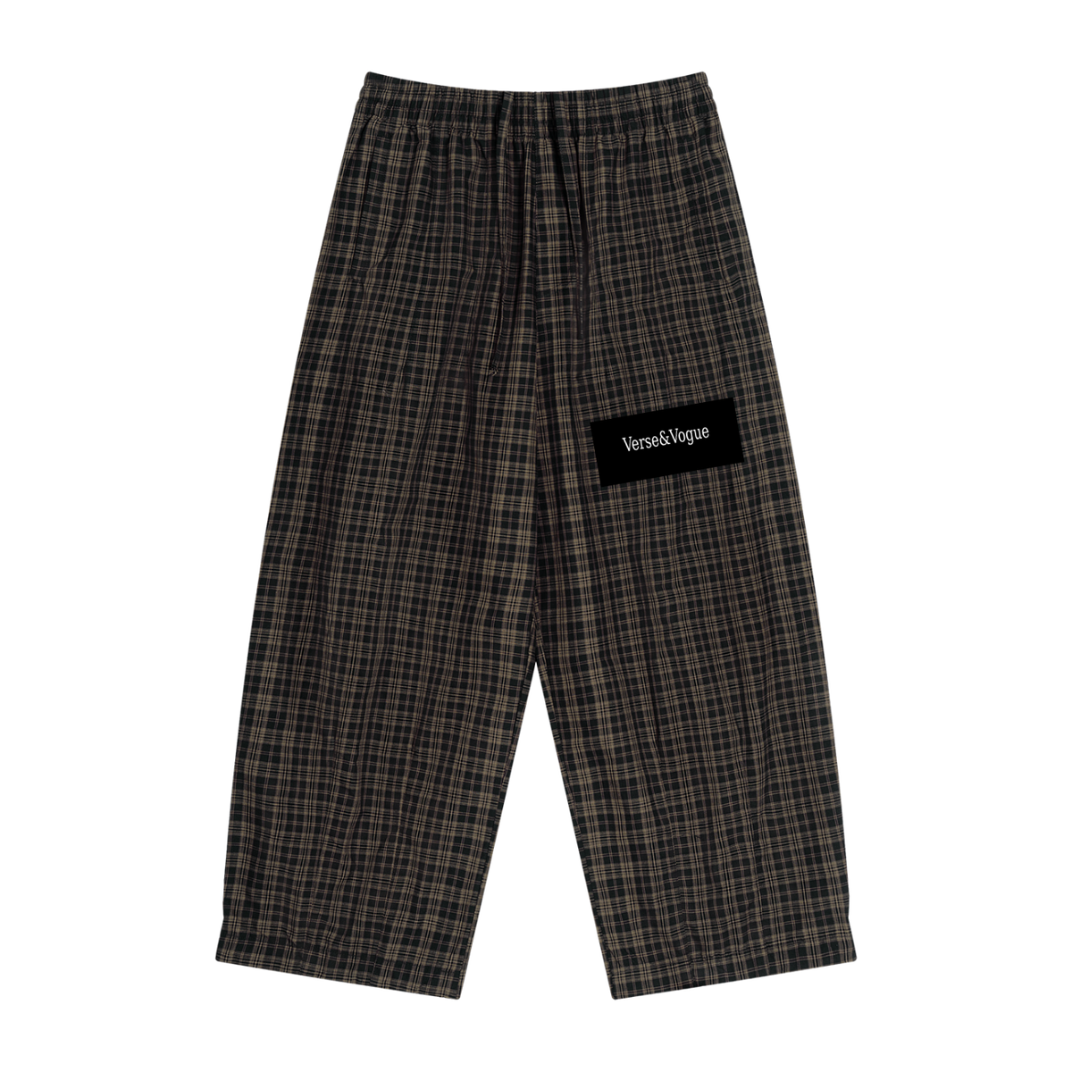 Verse&Vogue | Unisex Plaid Wide Leg Pants
