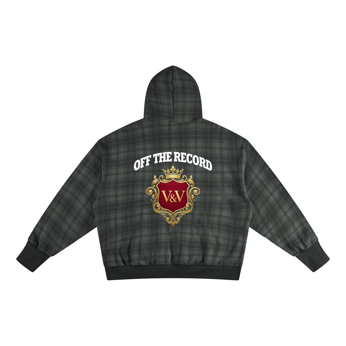 Verse&Vogue | Unisex Plaid Color Block Hoodie