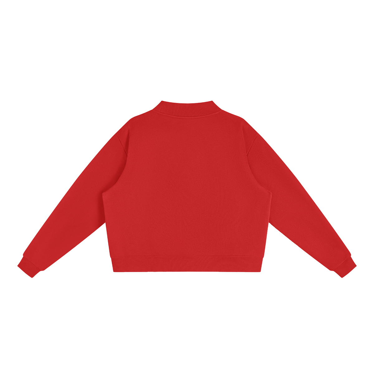 Verse&Vogue | Essential Fleece Mock-Neck Crew Sweatshirt