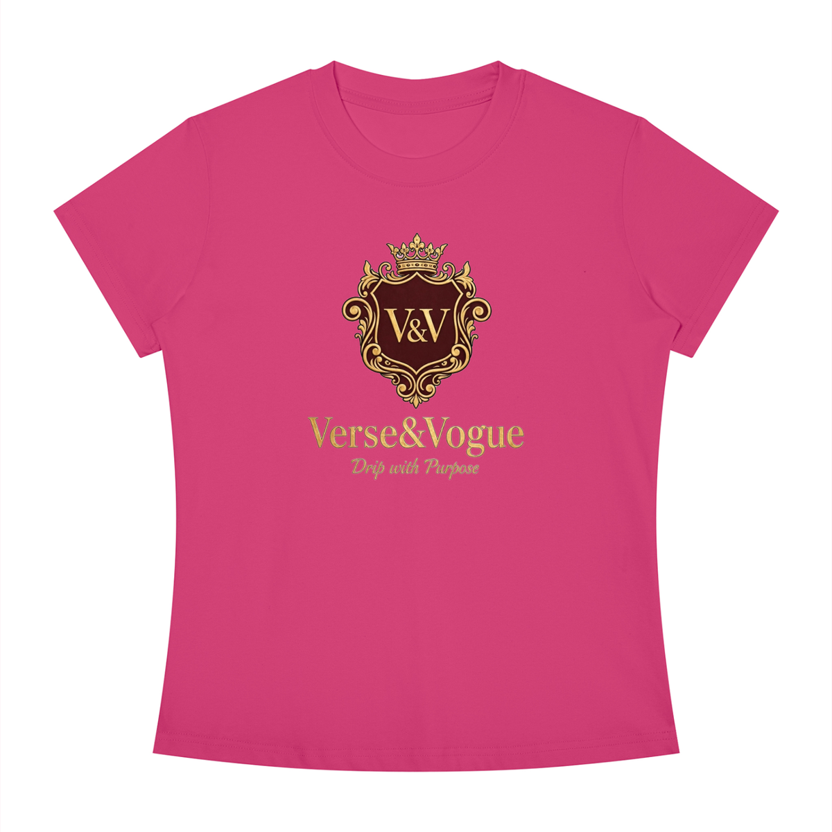 Verse&Vogue | Women's Slim Fit Crewneck T-Shirt