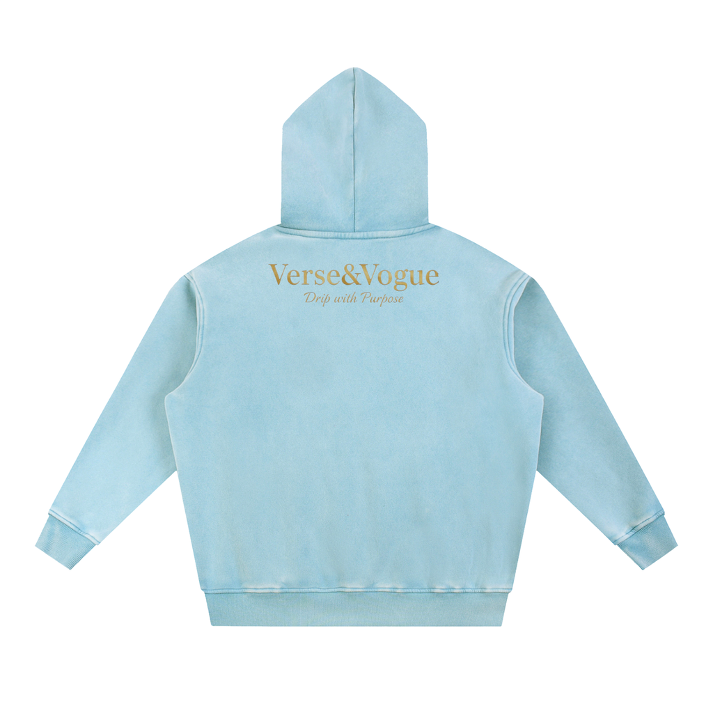 Verse&Vogue | Snow Wash Fleece Oversize Hoodie