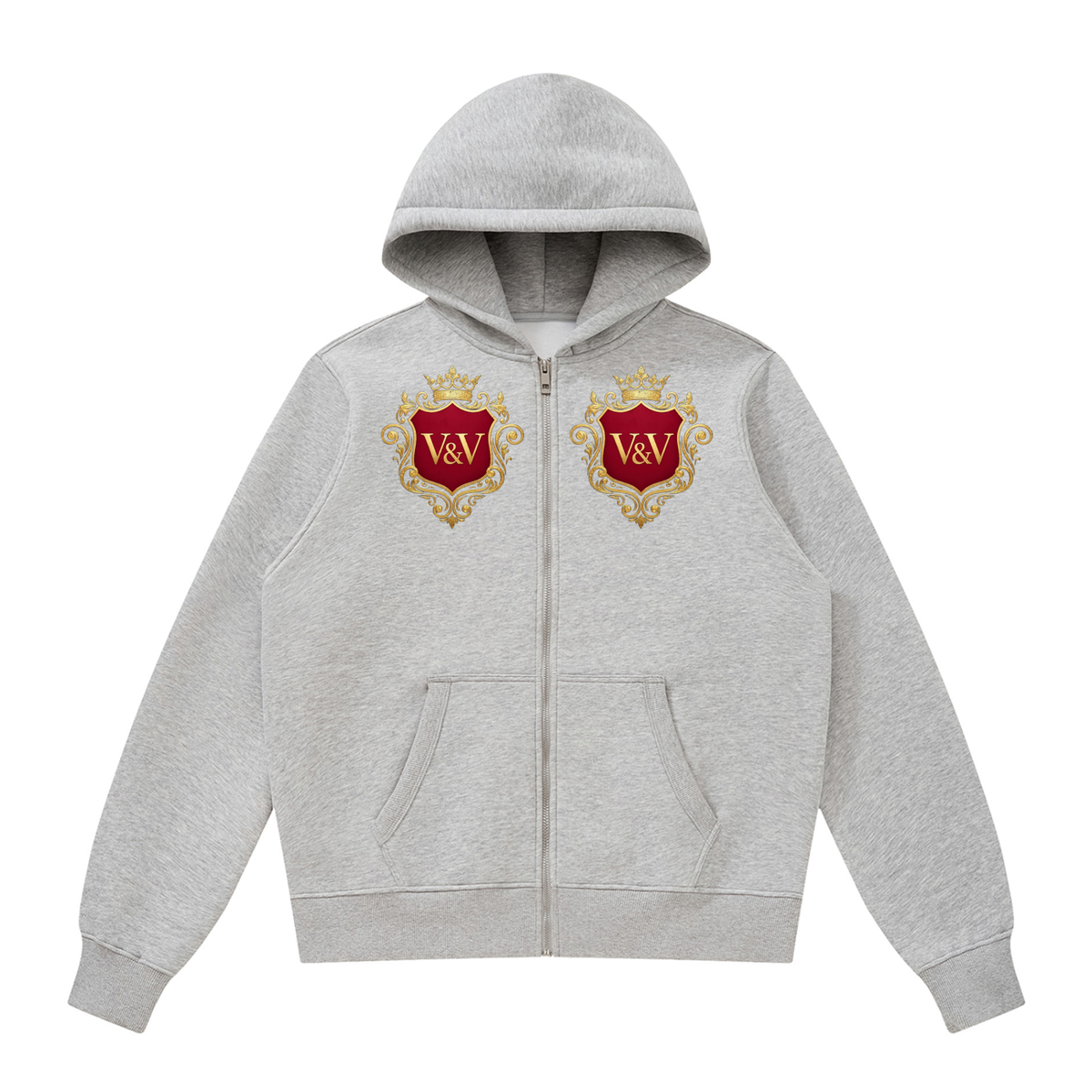 Verse&Vogue | Unisex Fleece Full Zip Hoodie