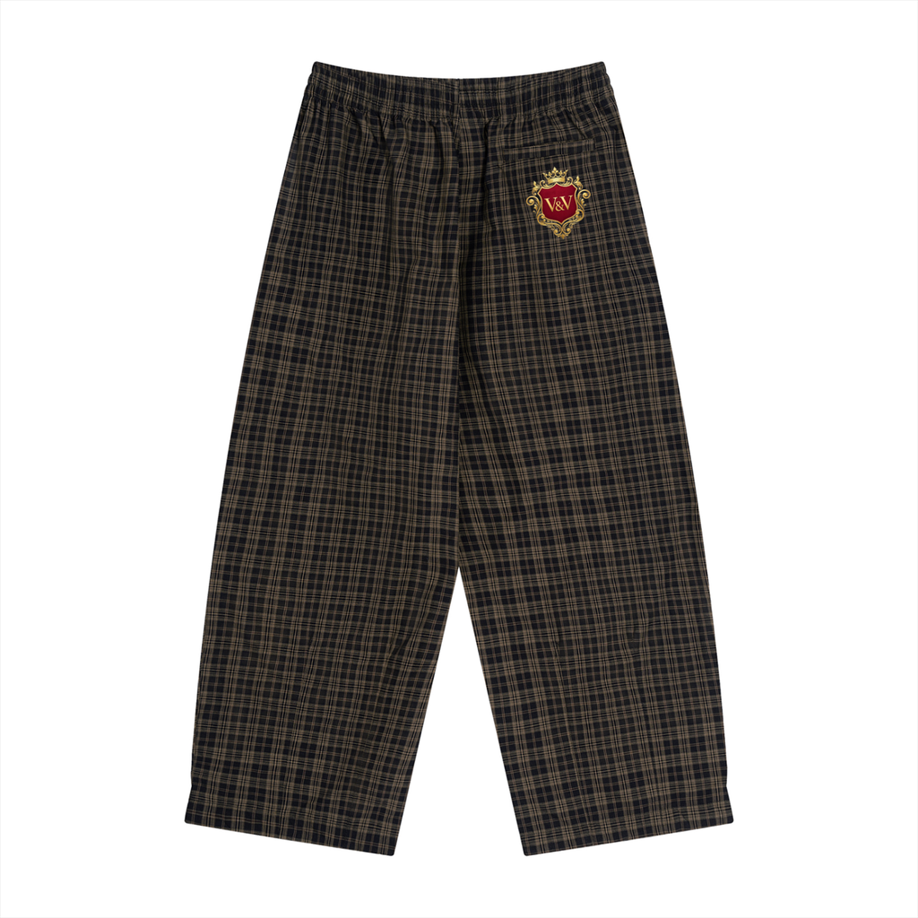 Verse&Vogue | Unisex Plaid Wide Leg Pants