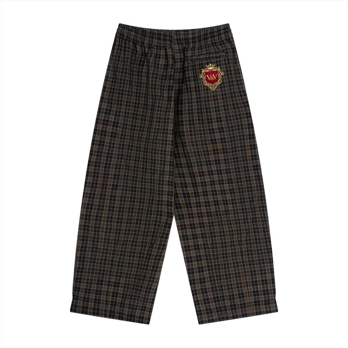Verse&Vogue | Unisex Plaid Wide Leg Pants