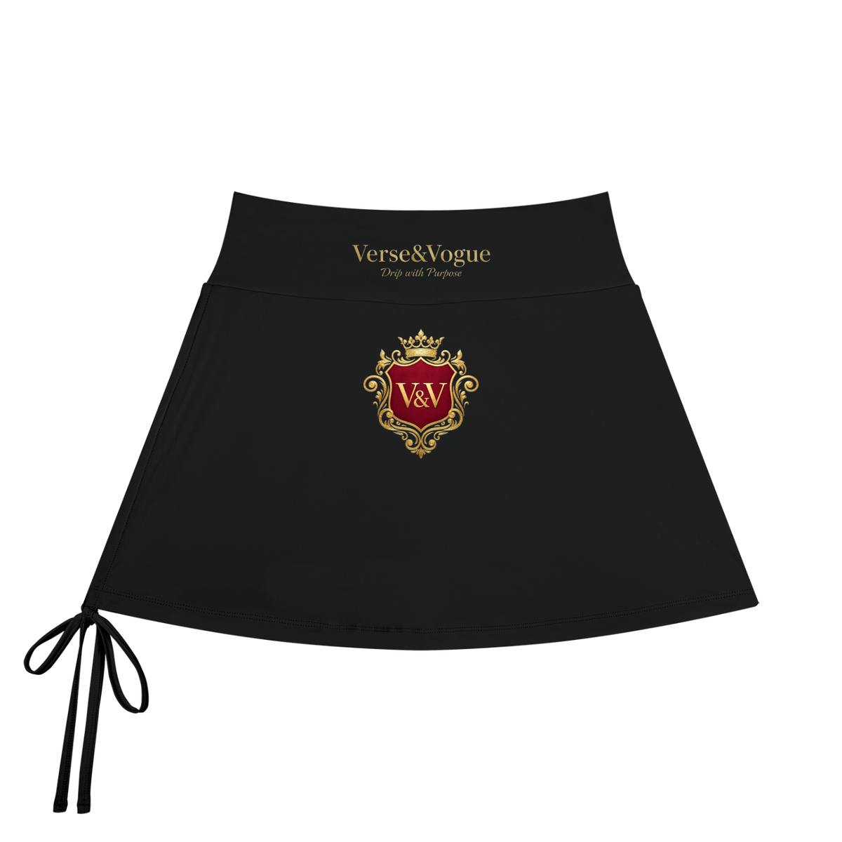 Verse&Vogue | Women's Drawstring A-Line Yoga Skort