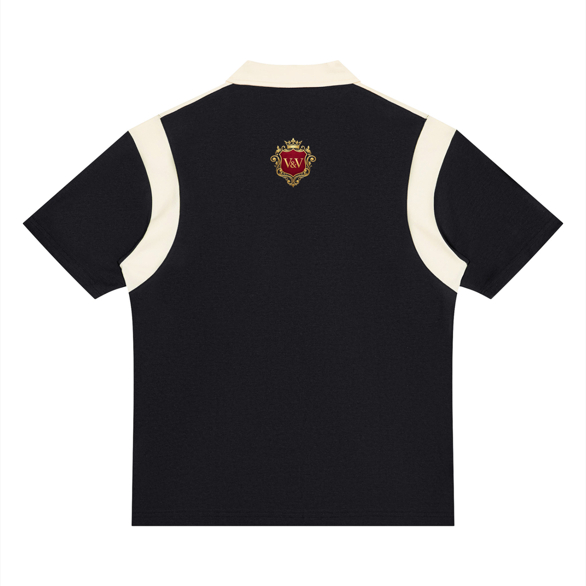 Verse&Vogue | Unisex Color Block Quarter Zip Polo Shirt