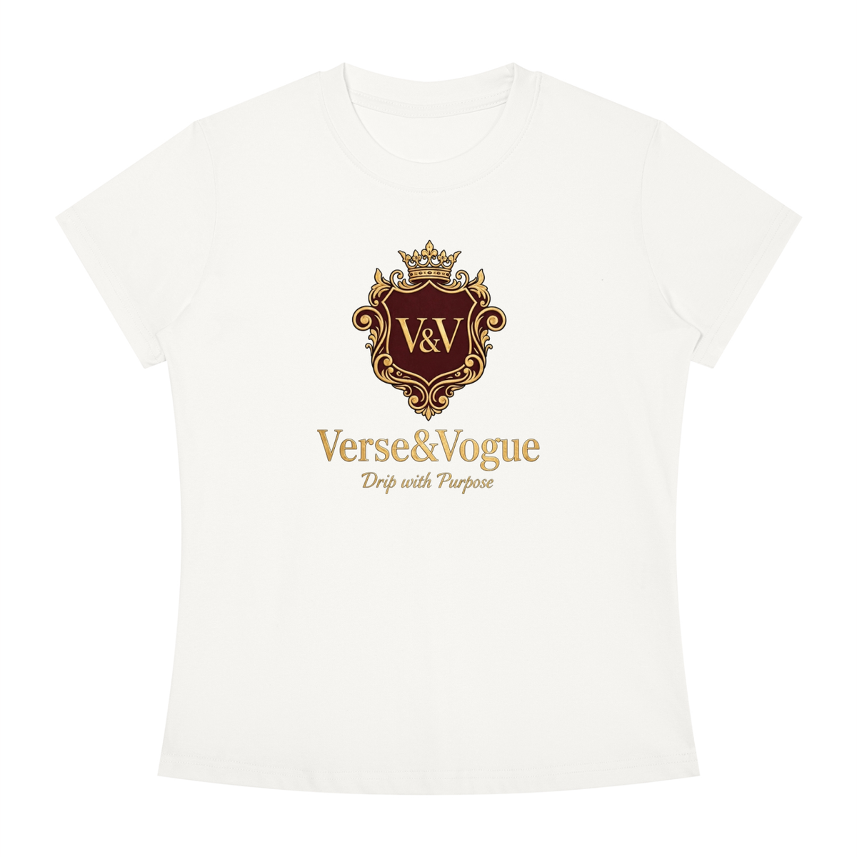 Verse&Vogue | Women's Slim Fit Crewneck T-Shirt