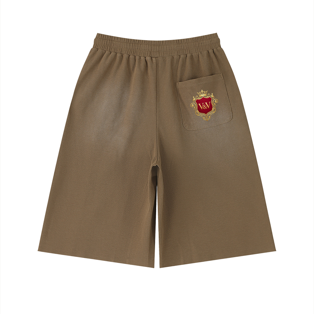Verse&Vogue | Unisex Sunfade Raw Edge Shorts