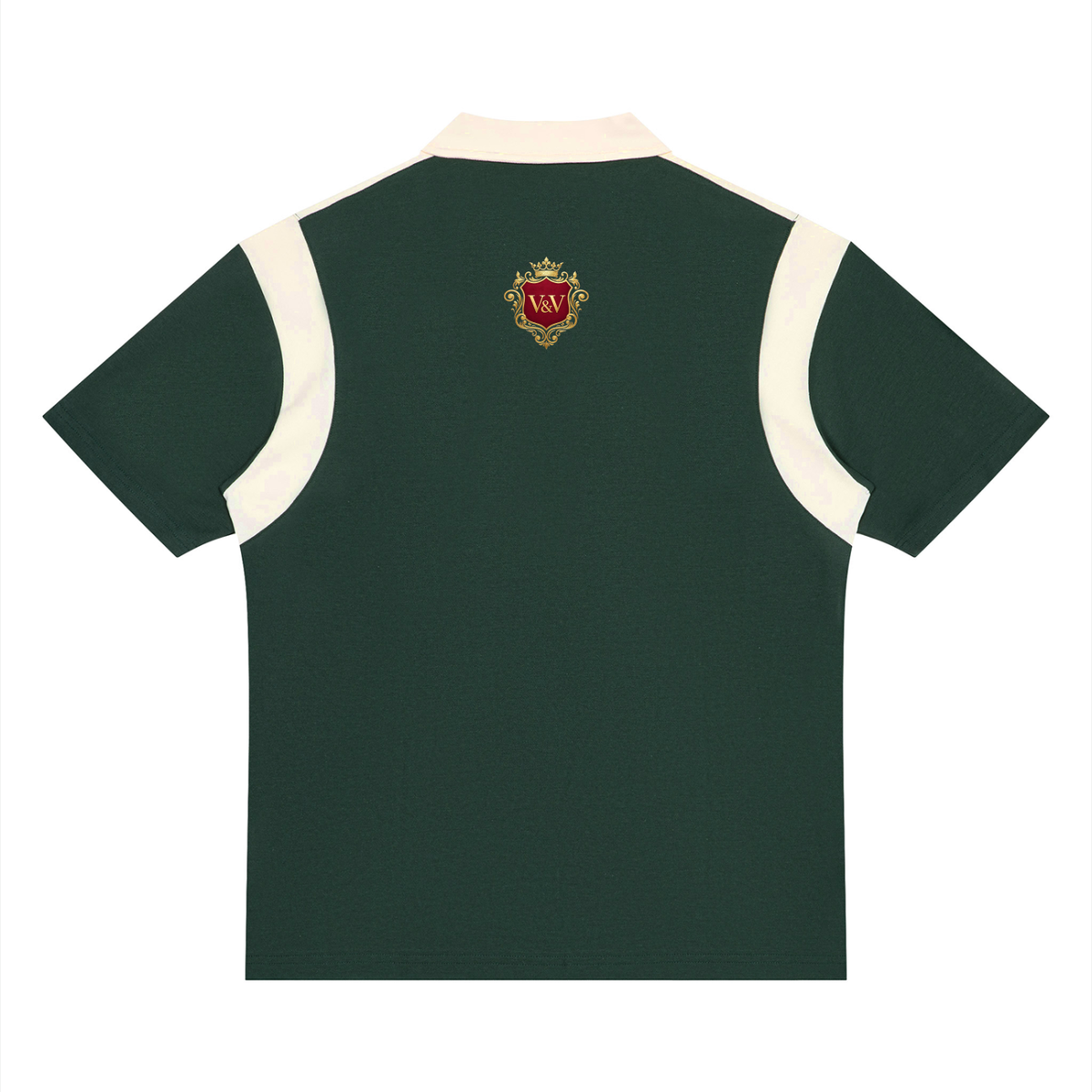 Verse&Vogue | Unisex Color Block Quarter Zip Polo Shirt