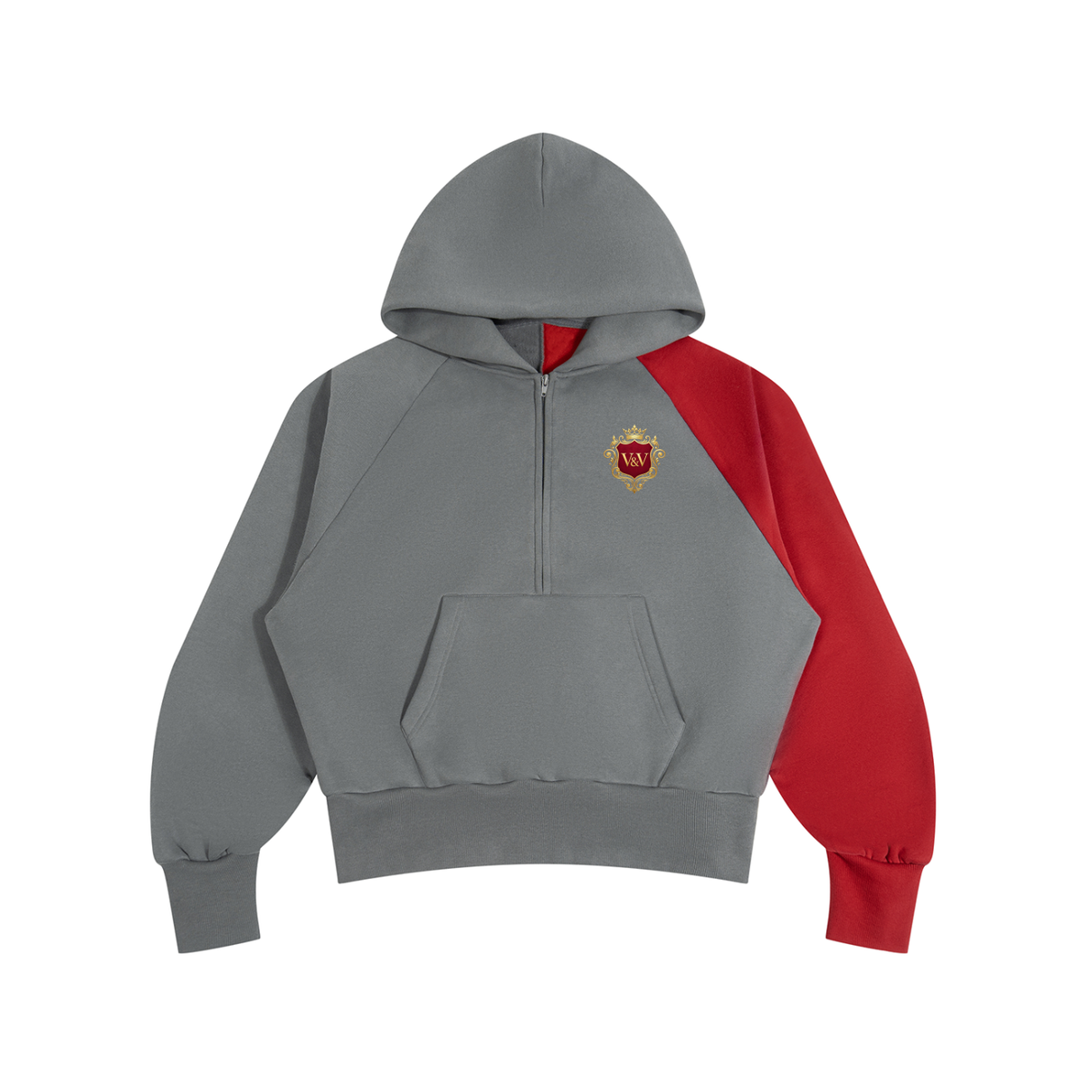 Verse&Vogue | Unisex Color-Block Fleece Hoodie