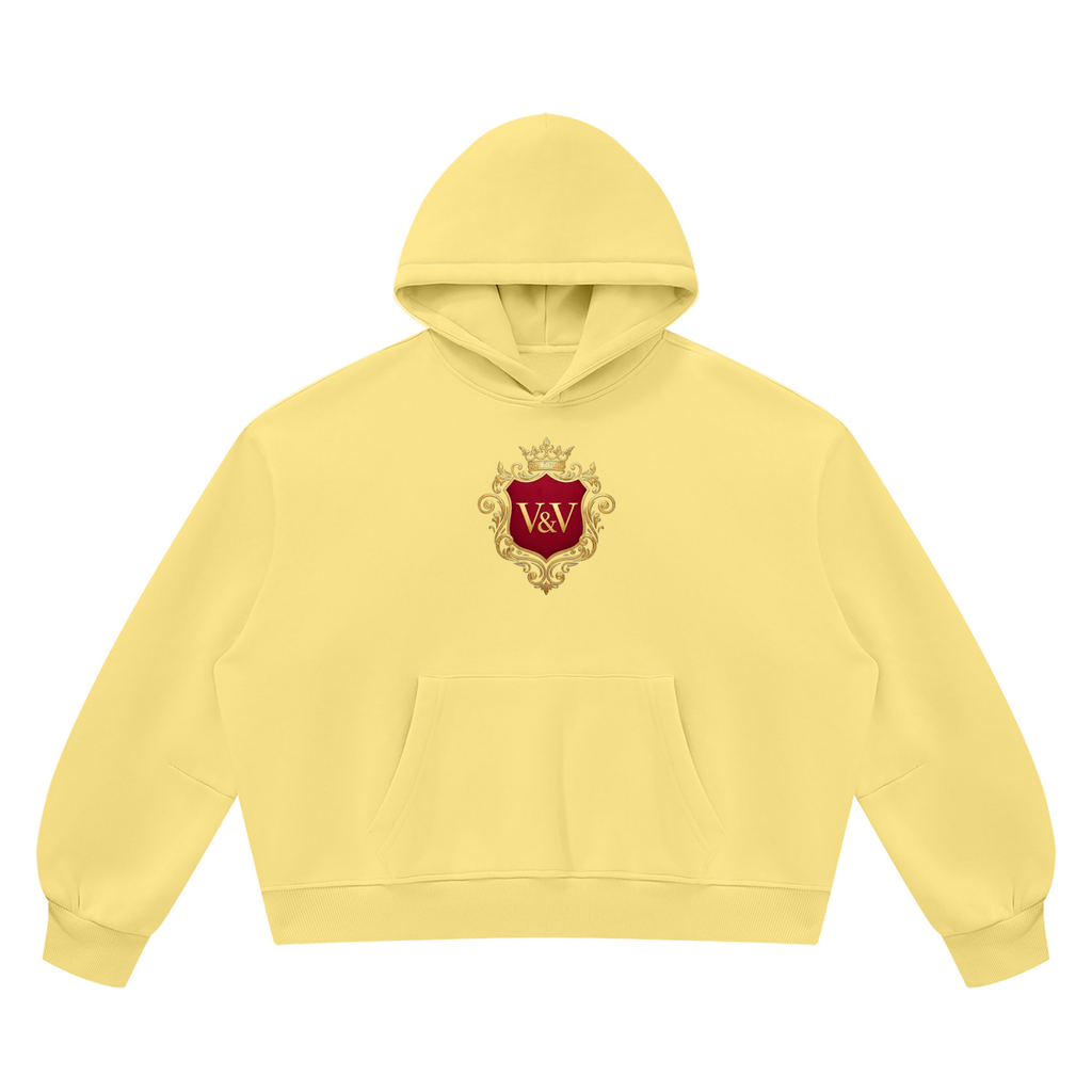 Verse&Vogue | Unisex Vintage Wash Boxy Fleece Hoodie