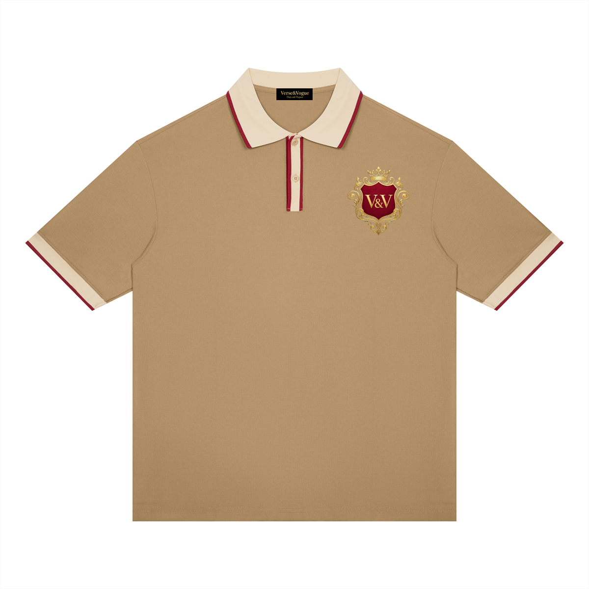 Verse&Vogue | Unisex Color Block Polo Shirt