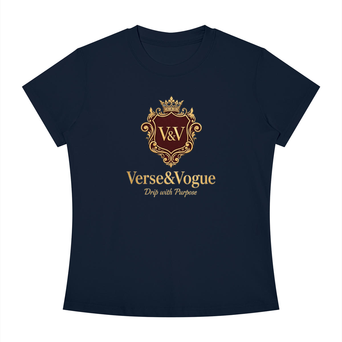 Verse&Vogue | Women's Slim Fit Crewneck T-Shirt