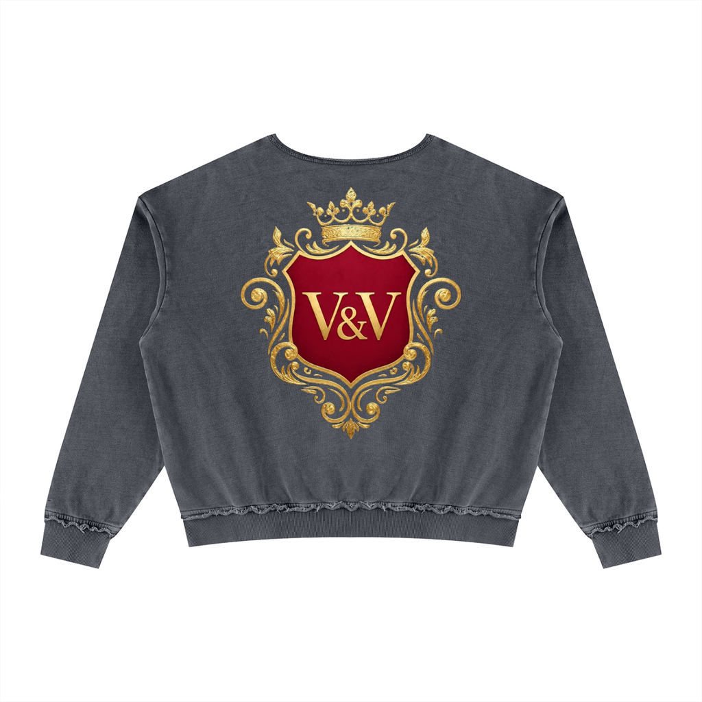 Verse&Vogue | Unisex Raw Edge Crewneck Sweatshirt
