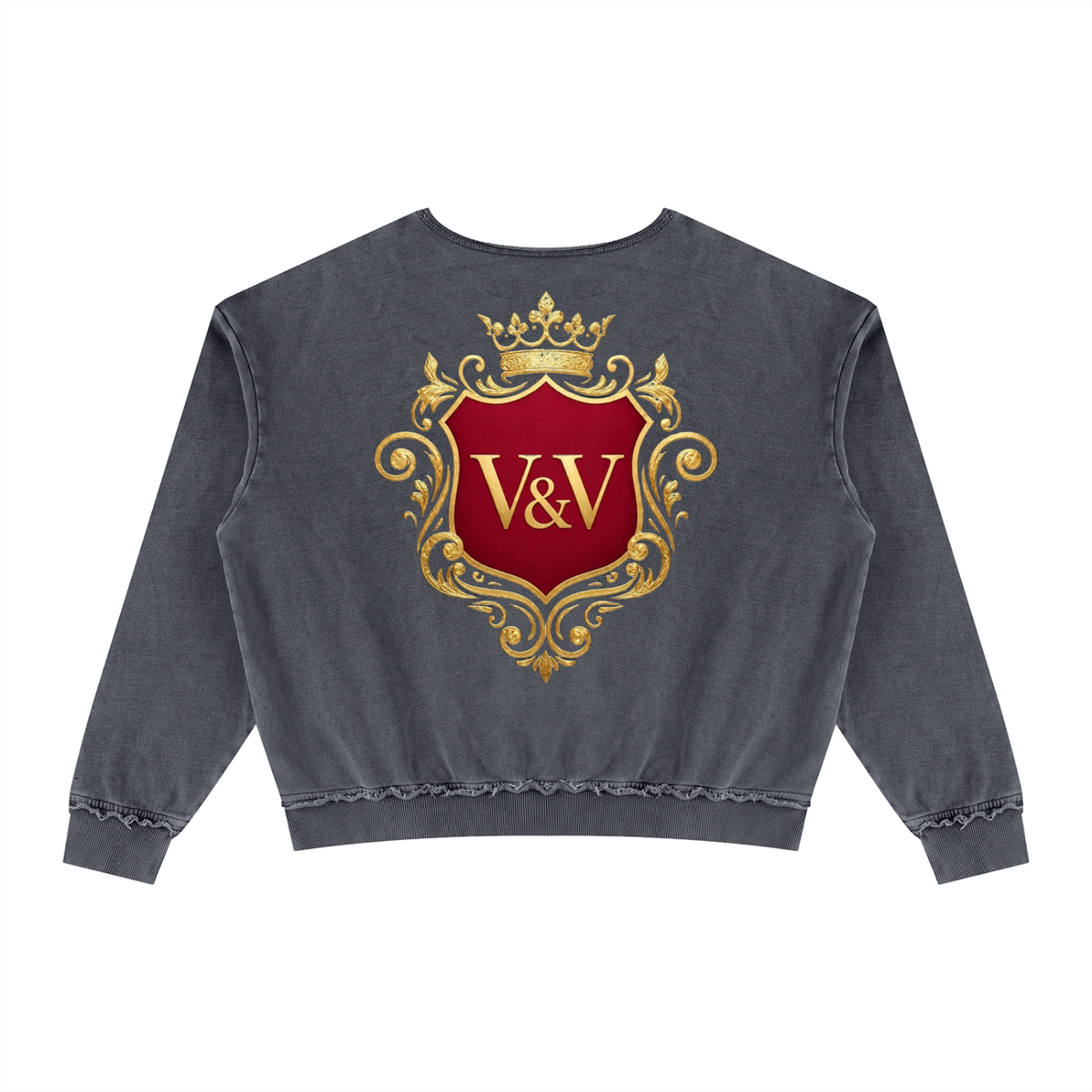 Verse&Vogue | Unisex Raw Edge Crewneck Sweatshirt