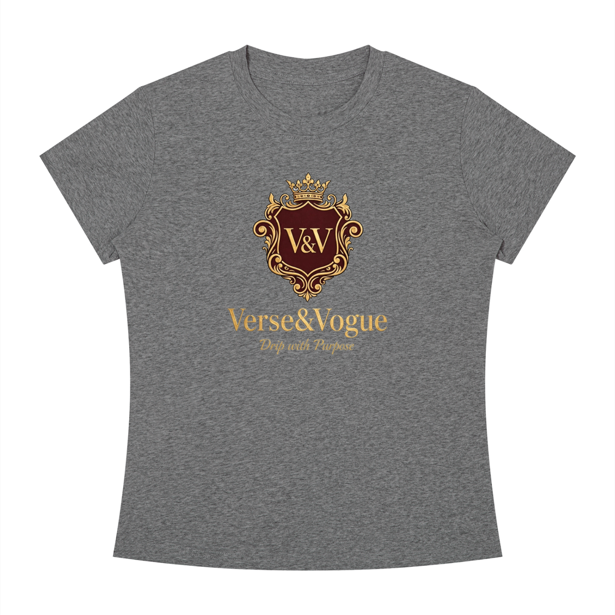 Verse&Vogue | Women's Slim Fit Crewneck T-Shirt