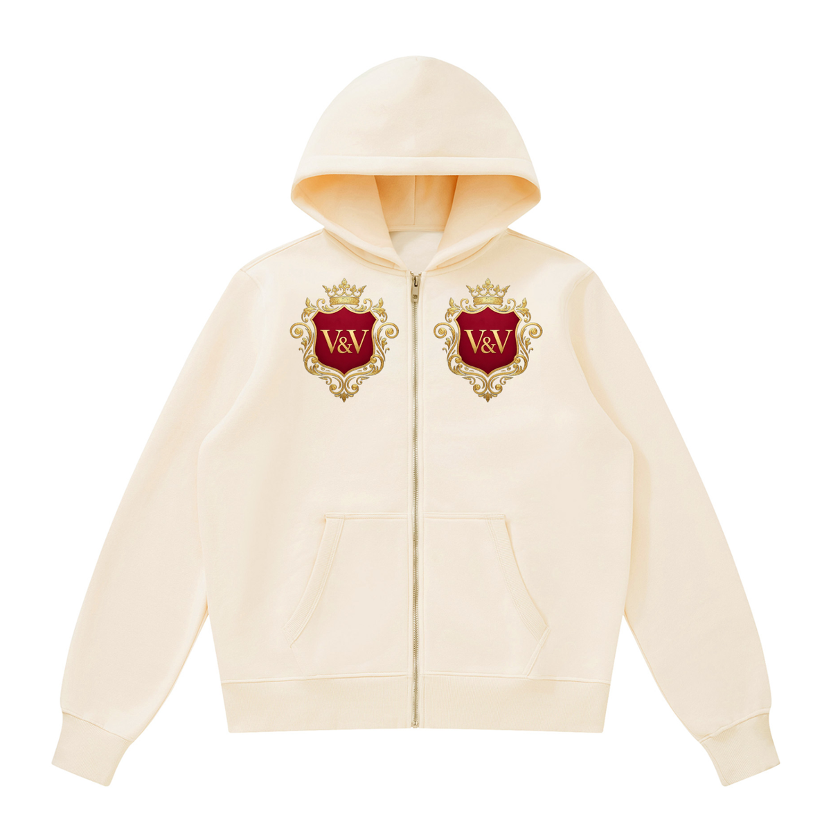 Verse&Vogue | Unisex Fleece Full Zip Hoodie