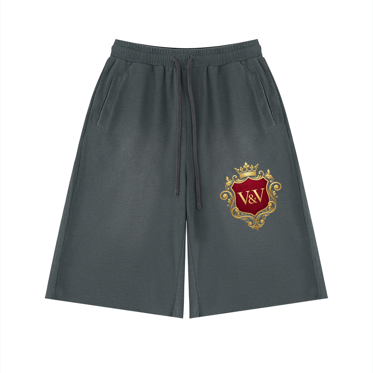 Verse&Vogue | Unisex Sunfade Raw Edge Shorts
