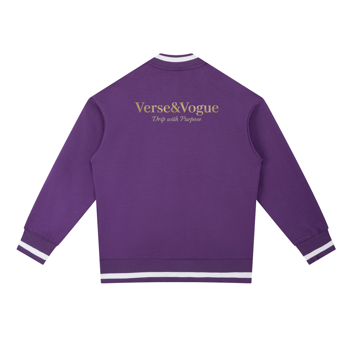 Verse&Vogue | Contrast Piping Zip Bomber Jacket