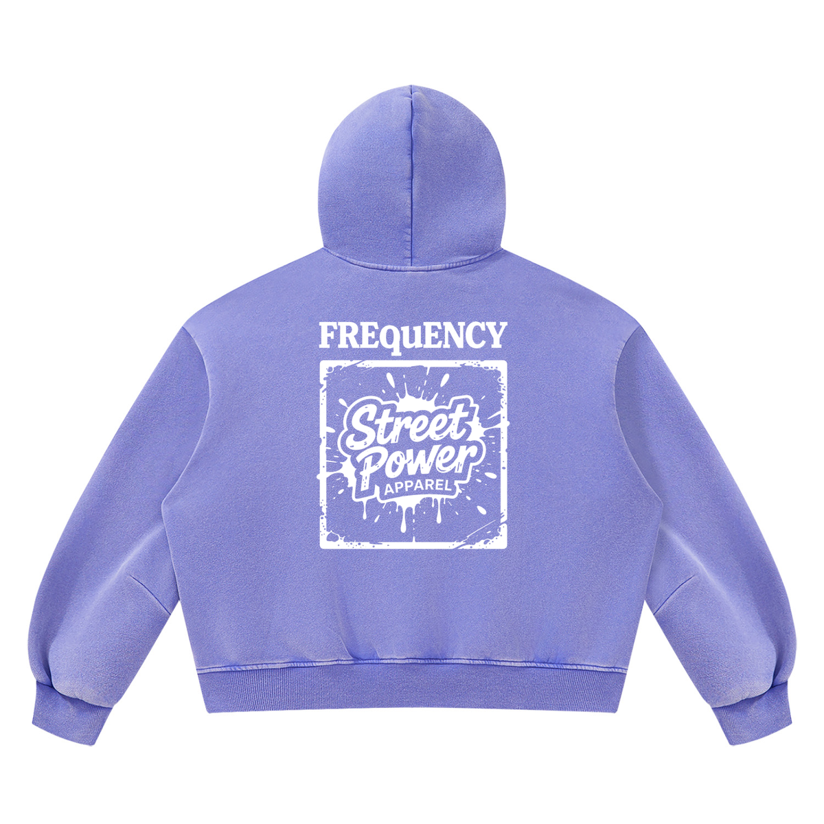 Verse&Vogue | Unisex Vintage Wash Boxy Fleece Hoodie