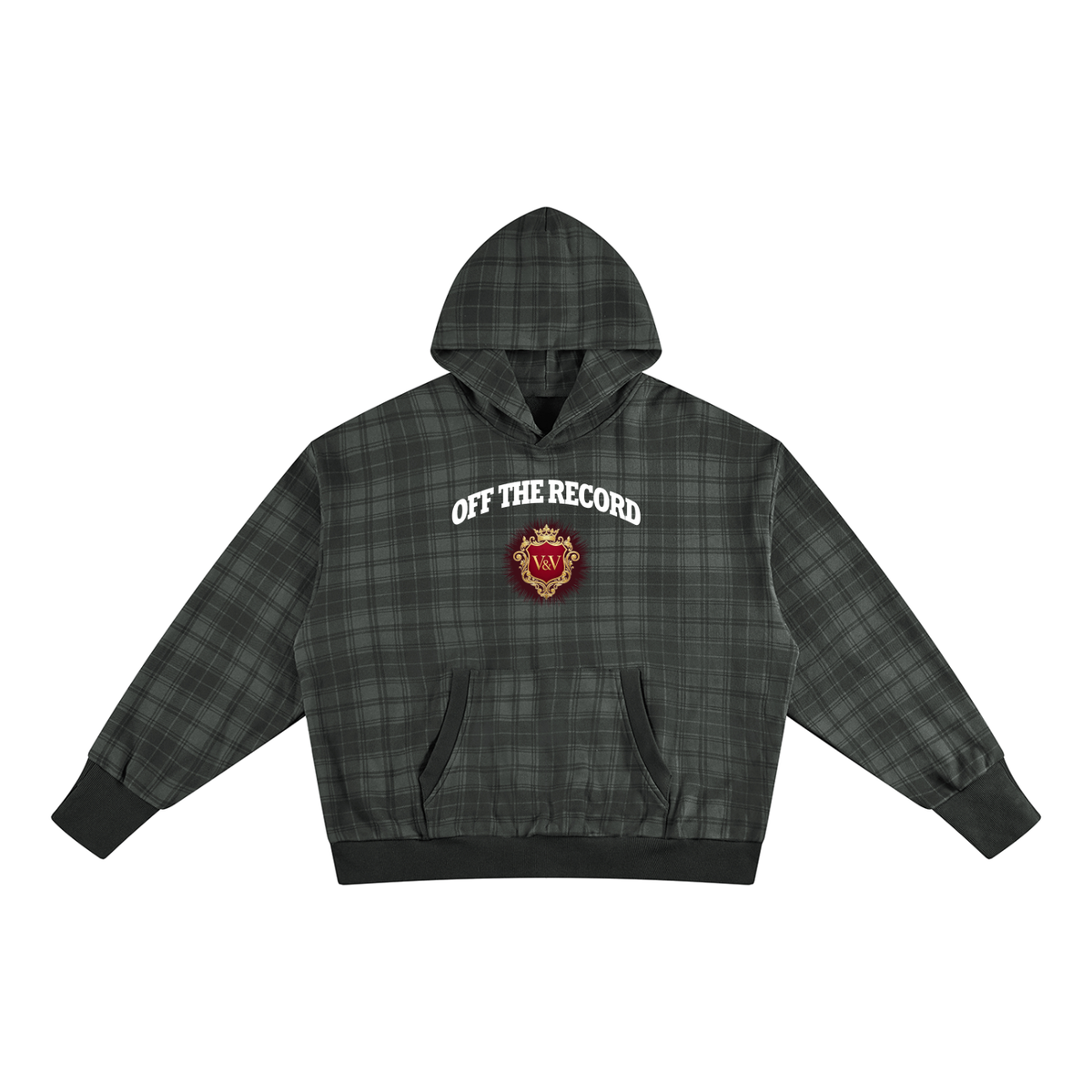 Verse&Vogue | Plaid Color Block Hoodie-Unisex