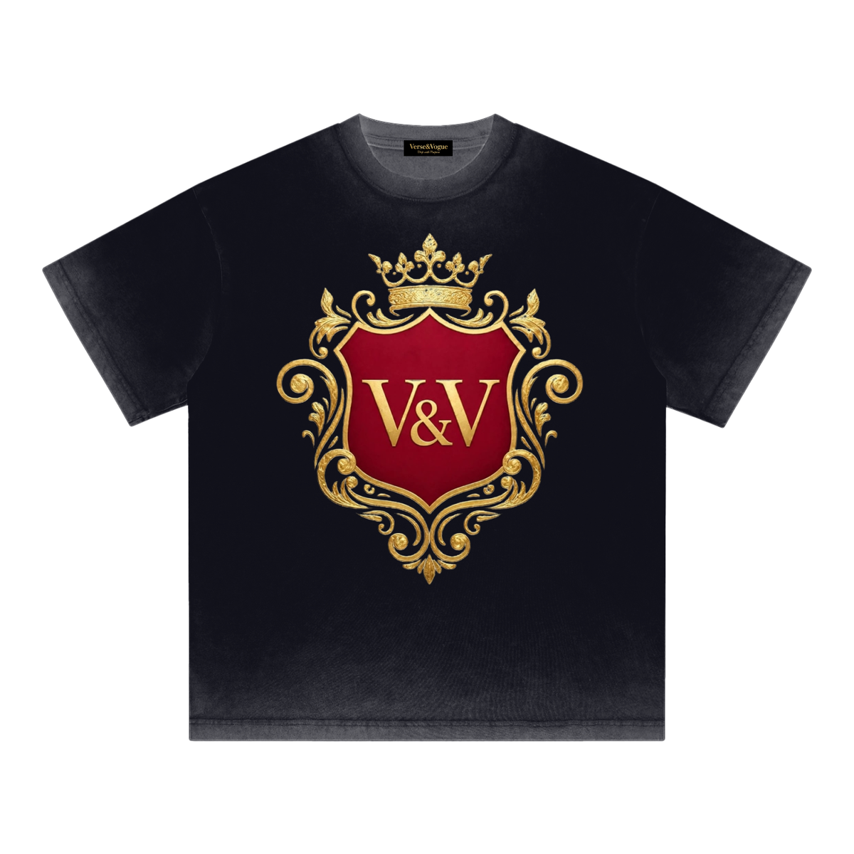 Verse&Vogue | Reverse Dyed Loose Cotton T-Shirt