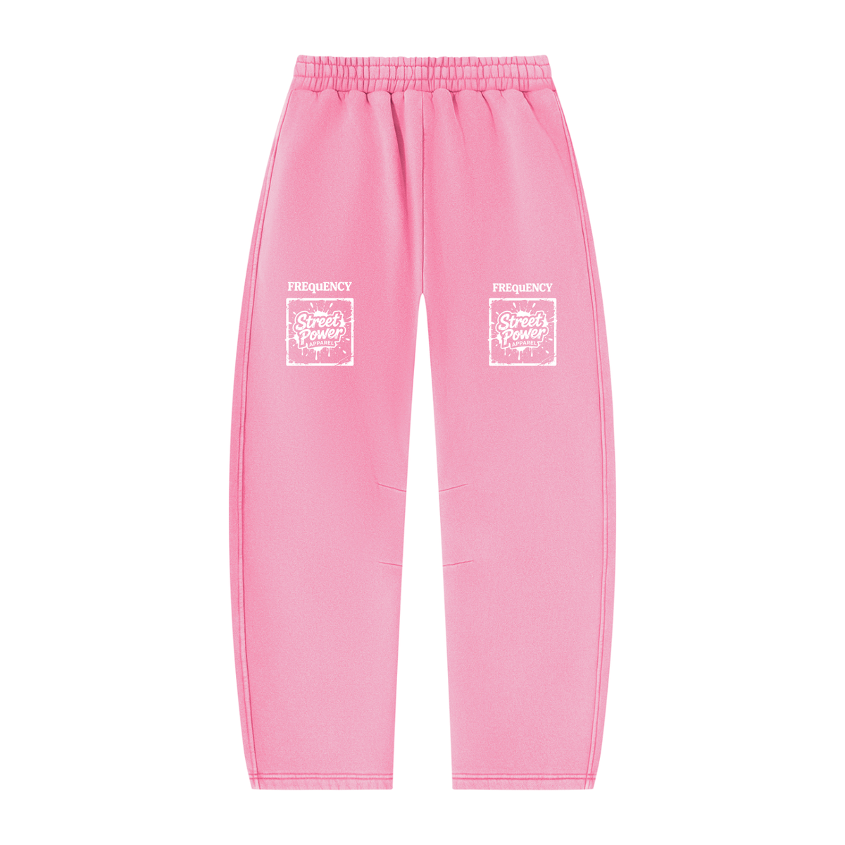 Verse&Vogue | Unisex Vintage Wash Barrel Leg Fleece Sweatpants