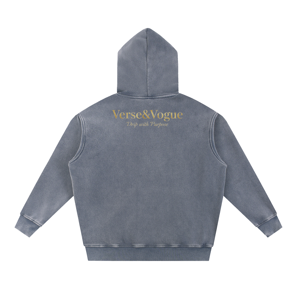Verse&Vogue | Snow Wash Fleece Oversize Hoodie