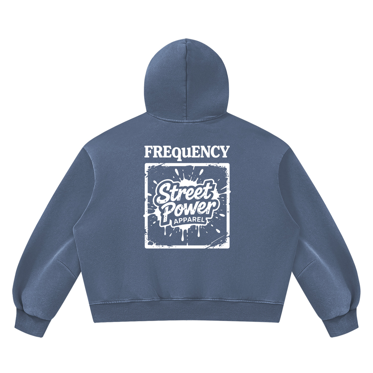 Verse&Vogue | Unisex Vintage Wash Boxy Fleece Hoodie