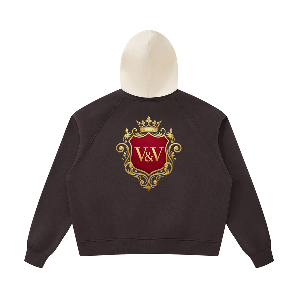 Verse&Vogue | Unisex Fleece Raglan Color Block Hoodie