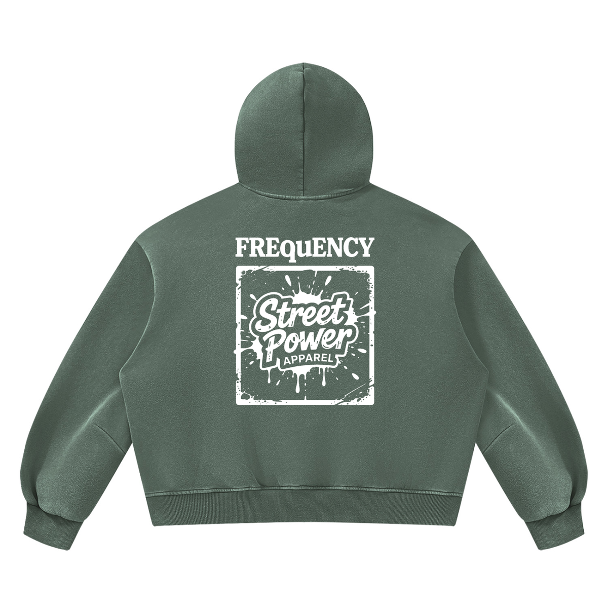 Verse&Vogue | Unisex Vintage Wash Boxy Fleece Hoodie