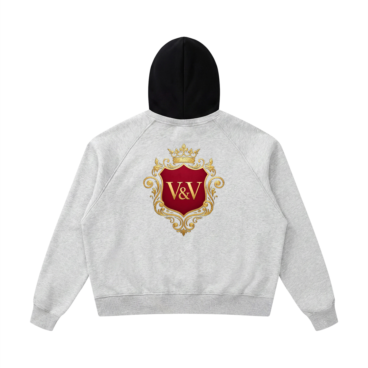 Verse&Vogue | Unisex Fleece Raglan Color Block Hoodie