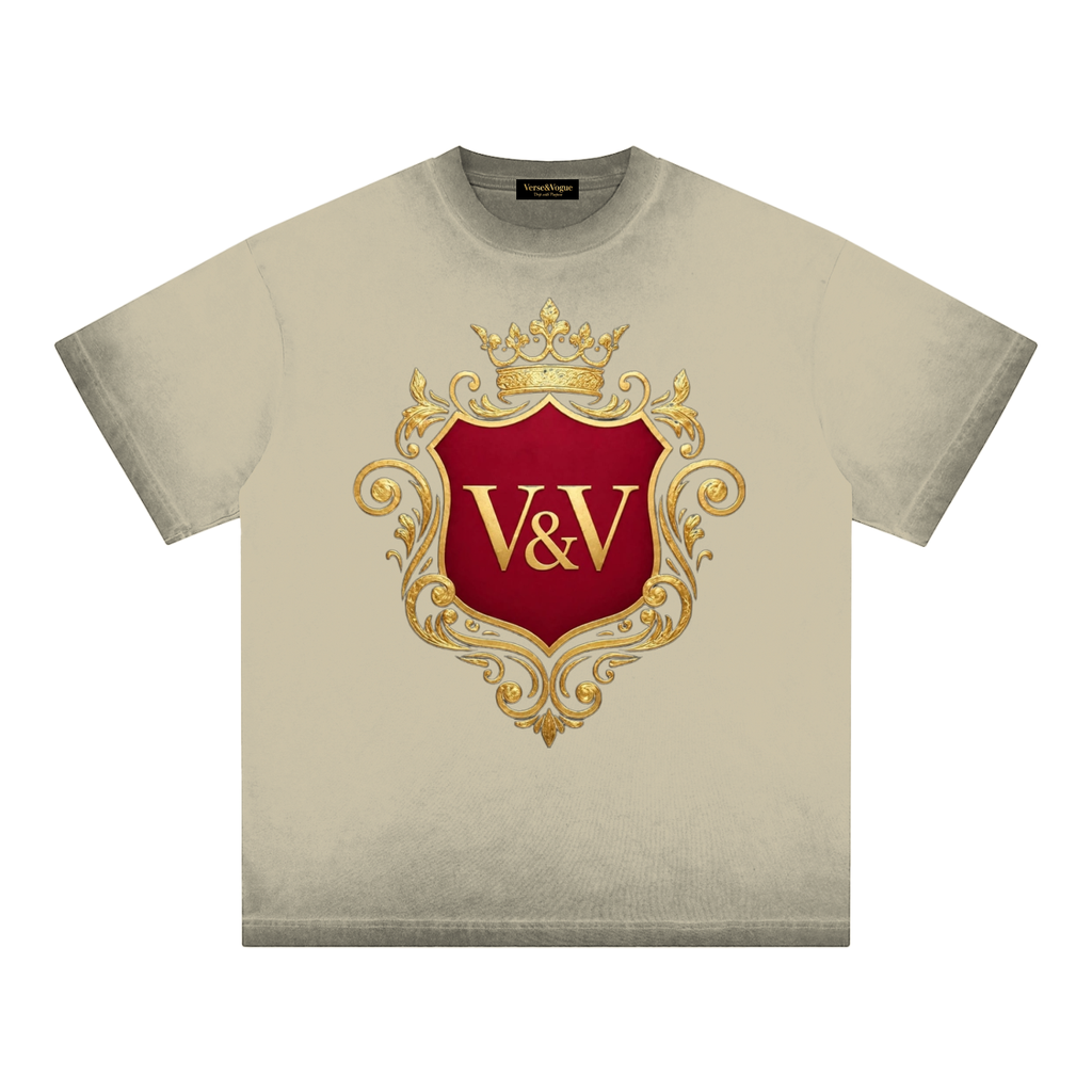 Verse&Vogue | Reverse Dyed Loose Cotton T-Shirt