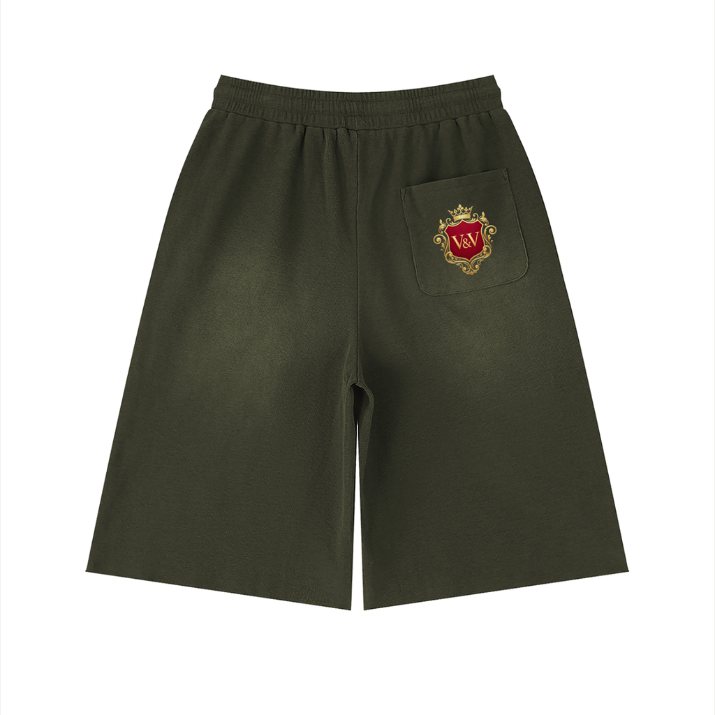 Verse&Vogue | Unisex Sunfade Raw Edge Shorts