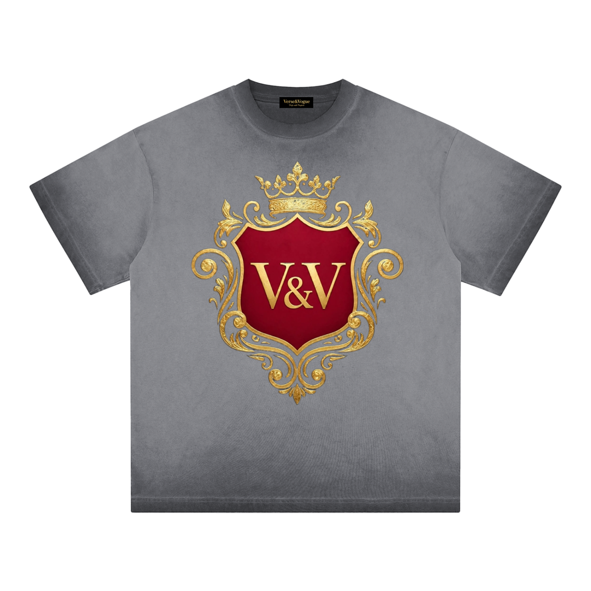 Verse&Vogue | Reverse Dyed Loose Cotton T-Shirt